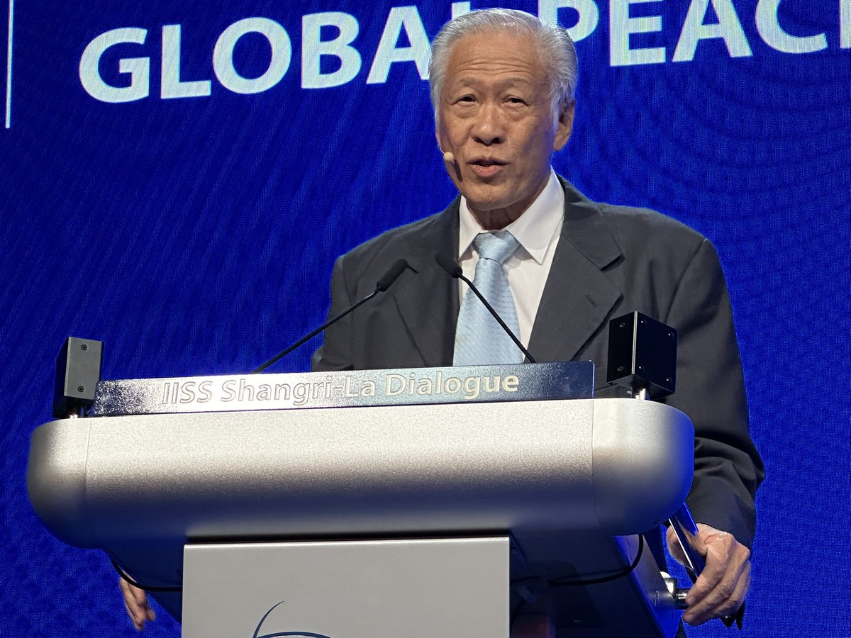 IISS News (@iiss_org) on Twitter photo ‘We must avoid a physical conflict in Asia. Because we can all agree, that neither Asia nor the world can withstand a third geopolitical shock’ | <a href="/Ng_Eng_Hen/">Ng Eng Hen</a> #SLD24 go.iiss.org/SLD24 ‘We must avoid a physical conflict in Asia. Because we can all agree, that neither Asia nor the world can withstand a third geopolitical shock’ | <a href="/Ng_Eng_Hen/">Ng Eng Hen</a> #SLD24 go.iiss.org/SLD24
