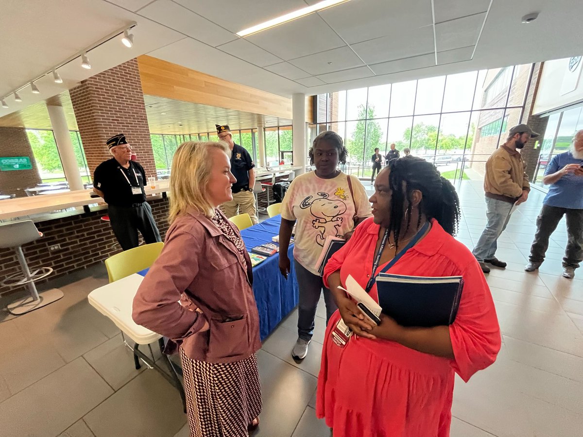 RepNikkiB's tweet photo. Excited to connect with our local heroes today at our Veterans Resource Fair at @parklandcollege! 

Thank you to everyone who came out to learn more about our local VA resources, sign up for PACT Act benefits and talk about how we can support our veterans. https://t.co/wqxXydjXPo