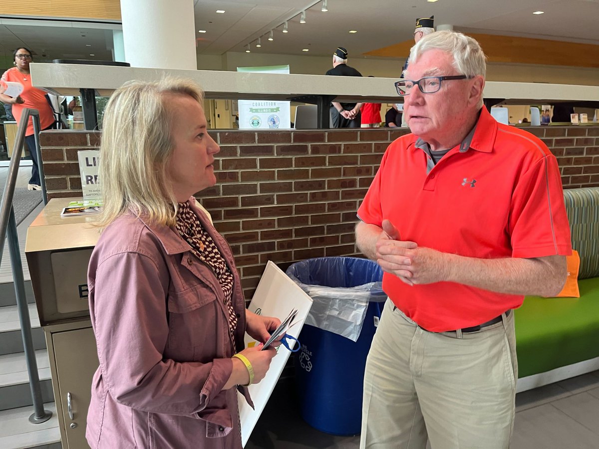 RepNikkiB's tweet photo. Excited to connect with our local heroes today at our Veterans Resource Fair at @parklandcollege! 

Thank you to everyone who came out to learn more about our local VA resources, sign up for PACT Act benefits and talk about how we can support our veterans. https://t.co/wqxXydjXPo