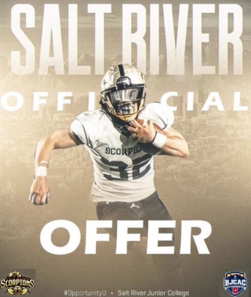 Owen Oconnor (@owen_oconnorr) on Twitter photo After a great conversation with <a href="/CoachJackson824/">Tyrone Jackson</a> I am happy to announce that I have received an offer to play at Salt River Scorpions JUCO football
@CoachMcNutt1 <a href="/SaltRiverFB/">Salt River Scorpions JUCO Football</a> <a href="/CoachRob_Lewis/">Jordan Roberts- Lewis</a>
<a href="/CoachDitmore/">Tyson Ditmore</a> <a href="/WClay99/">Walker_Clay99</a> <a href="/VaughanCoach/">Drew Vaughan</a> <a href="/laryea_simon/">Simon Laryea</a> <a href="/CoachZelaya3/">Andres Zelaya</a> After a great conversation with <a href="/CoachJackson824/">Tyrone Jackson</a> I am happy to announce that I have received an offer to play at Salt River Scorpions JUCO football
@CoachMcNutt1 <a href="/SaltRiverFB/">Salt River Scorpions JUCO Football</a> <a href="/CoachRob_Lewis/">Jordan Roberts- Lewis</a>
<a href="/CoachDitmore/">Tyson Ditmore</a> <a href="/WClay99/">Walker_Clay99</a> <a href="/VaughanCoach/">Drew Vaughan</a> <a href="/laryea_simon/">Simon Laryea</a> <a href="/CoachZelaya3/">Andres Zelaya</a>