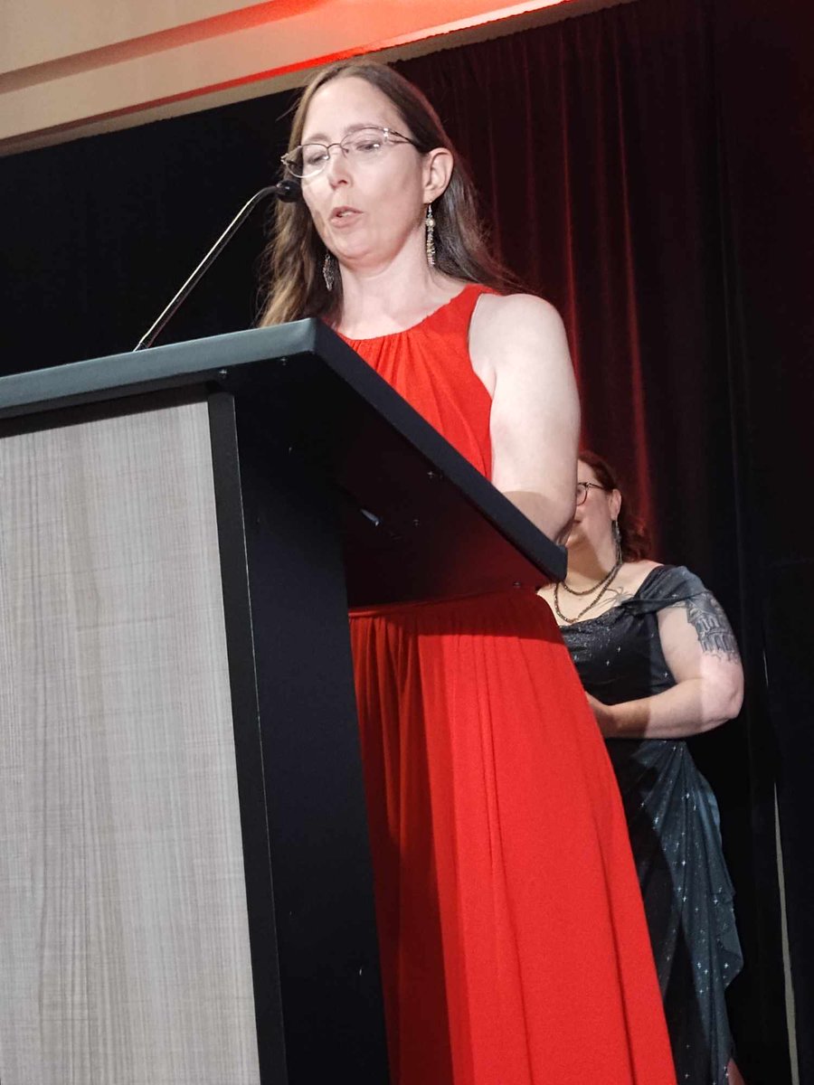 Superior Achievement in Poetry goes to Wytovich, Stephanie M. – On the Subject of Blackberries (Raw Dog Screaming Press) at the Bram Stoker Awards® Ceremony at  the premiere event of StokerCon®The Stoker Awards Ceremony (accepted by her editor)