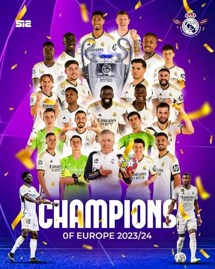 15th time champion of EUROPE 🏆🏆
#HalaMadrid 🤍🤍