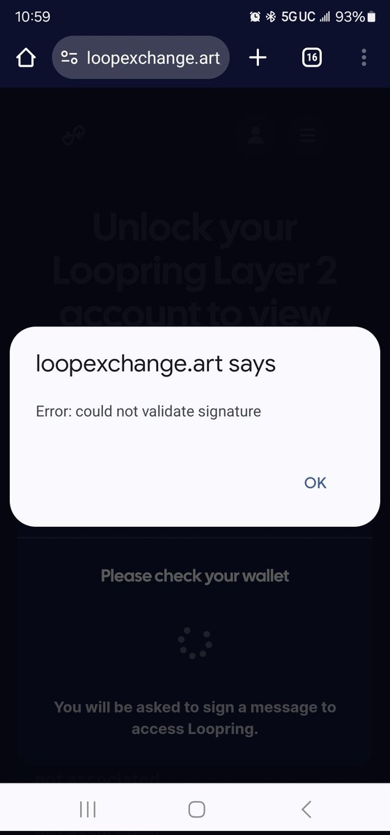MsiJeremy's tweet photo. @LoopExchange @loopringorg I'm having this issue this week #bugreports https://t.co/43KqJbUNnm