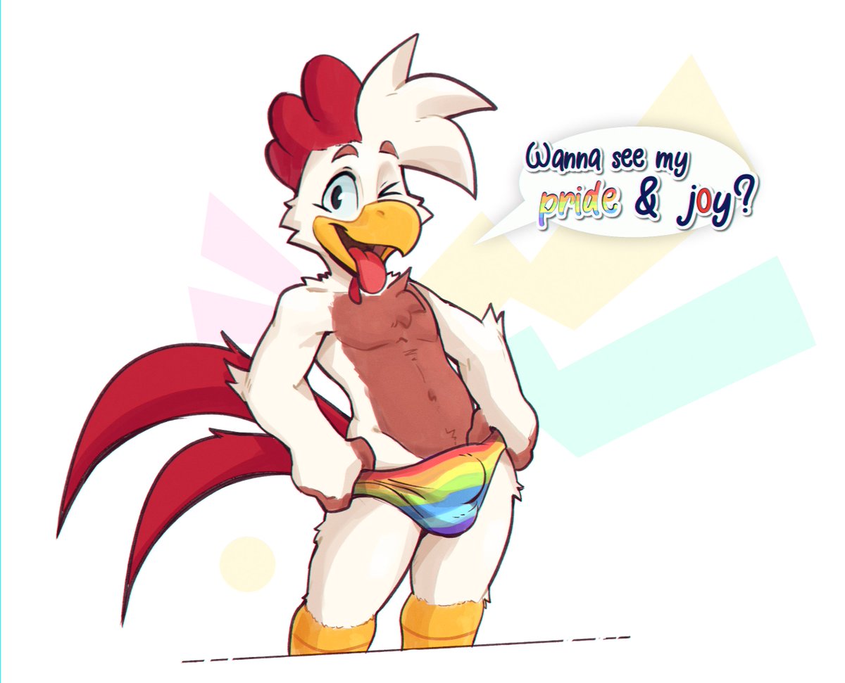 ChippTheChicken's tweet photo. Happy pride, ya gay babies 🏳️‍🌈 https://t.co/cWwjYSibhU