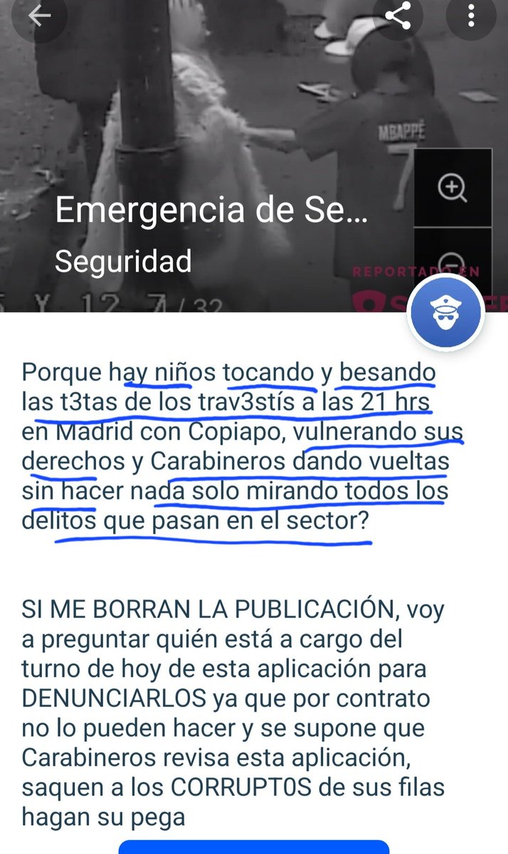 Paulinalb25's tweet photo. @CarabPrCentral @Carabdechile no hace nada por garantizar el orden y seguridad de los espacios públicos! Vulnerando los derechos de los adolescentes que viven en el barrio? Le gustaría su hijo salga a la calle y tenga incitación sexual de travestis? 
@Contraloriacl
@STGOSeLevanta
@SubPrevDelito https://t.co/4Xxafktg0S