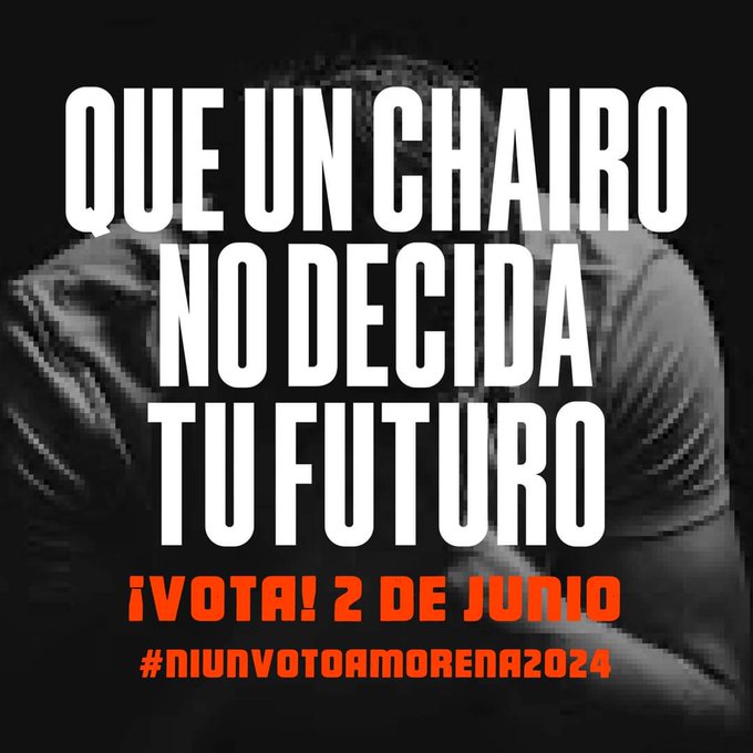 Zssekko's tweet photo. #YoVotaréPorXóchitl para que un Chimpachairo no decida NUESTRO FUTURO. https://t.co/DYlHEJG6tg