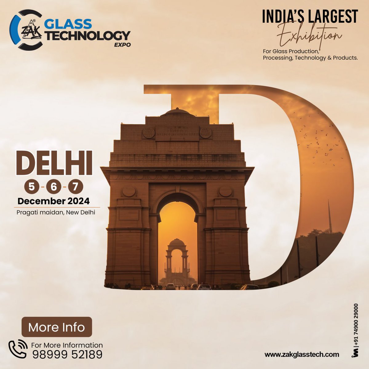 ibais_hardware's tweet photo. Get Ready For India's Largest Glass Technology Expo

DATE:  5, 6, 7 DECEMBER 2024
VENUE: Pragati Maidan, New Delhi

BOOK YOUR SPACE NOW!
https://t.co/Er5oSyo1AN

Mr. Sulaiman Khan - +91 98999 52189
#Zak #ZakExhibition #ZakGlassTech #GlassTech
.
@ibais_hardware https://t.co/7E6dna7f3T