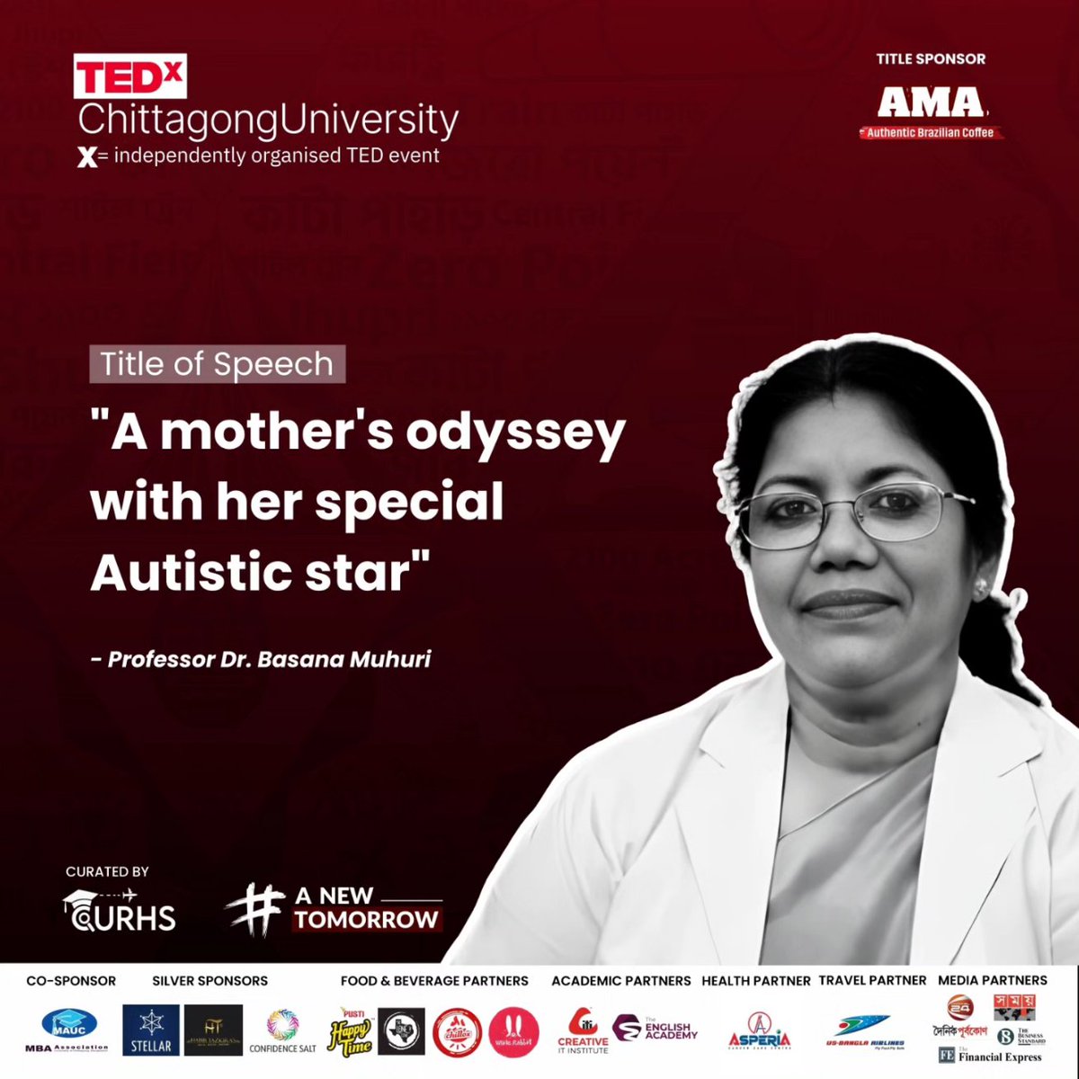 TEDx_CU's tweet photo. We are thrilled to welcome our versatile guests on stage to share their inspirational tales. Here we are sharing the titles of the speeches of the changemaker speakers!

See you on June 4, 2024, at TEDx Chittagong University to shape a new tomorrow.

#tedxchittagonguniversity https://t.co/ZIW2x87W3a
