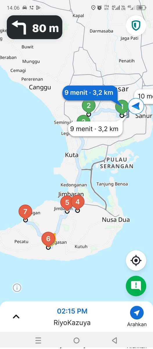 AddausyAidyl's tweet photo. nah rute paket sameday. Males njir klo harus ambil 4  4nya, jd klo paket samedaymu lama dpt driver bisa jd apesnya dpt rute yg gk jelas begini. Gua biasanya cm ambil titik 1, sm prioritas pengantar trakhir, sisanya gua cancel semuaaaaa!!!! https://t.co/9Lt9uc0Pwb