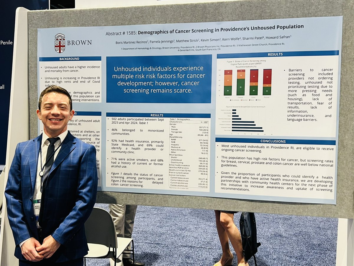 Boris Martinez (@borismartinezmd) on Twitter photo Had an amazing time at #ASCO24 sharing our work addressing cancer screening disparities for the unhoused population of RI. Thanks to everyone who stopped by! <a href="/BrownUniversity/">Brown University</a> Had an amazing time at #ASCO24 sharing our work addressing cancer screening disparities for the unhoused population of RI. Thanks to everyone who stopped by! <a href="/BrownUniversity/">Brown University</a>