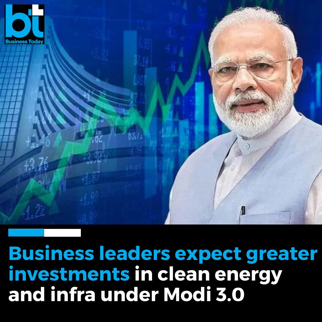 business_today's tweet photo. As the curtains drew on the polling booths for the #7thphase of the #LokSabhaElections on Saturday, #exitpoll results say the ruling #BJP will be back for a third straight term under the leadership of Prime Minister #NarendraModi.
➡️ Should that happen, the industry expects the BJP’s third term to further strengthen India’s sustainability initiatives by introducing new frameworks and policies.
Read more 👉 https://t.co/8KqONPxKFr