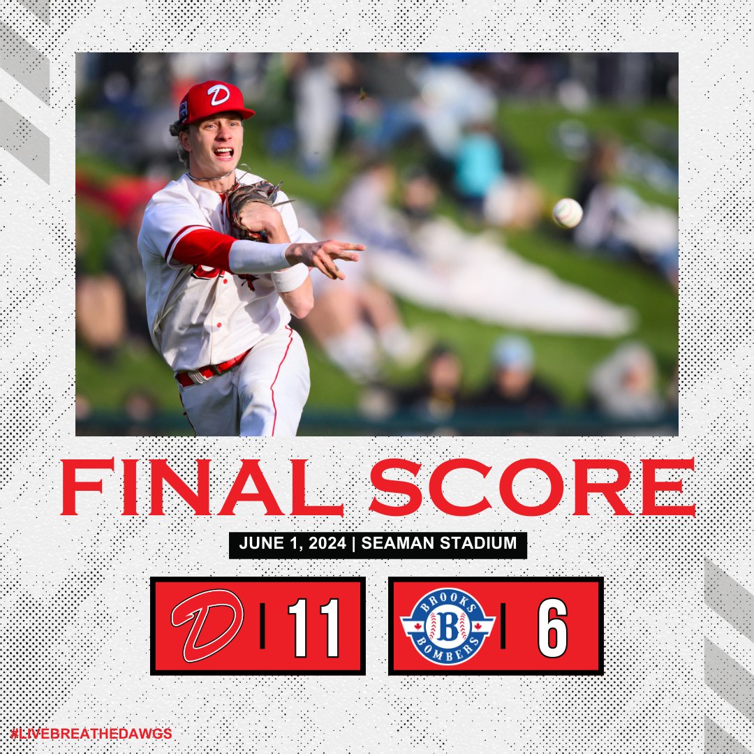 Okotoks_Dawgs's tweet photo. Dawgs win against the Brooks Bombers 11-6 #DawgsBaseball #BaseballWin #BaseballSeason #GameDay https://t.co/z2FMj8aIrW