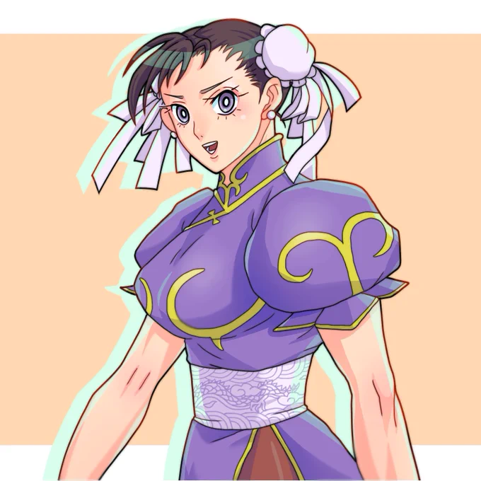 6月になったので(?)紫春麗再びスト6の1周年記念絵は今描いてる所だから近々完成予定!_φ(・_・b 