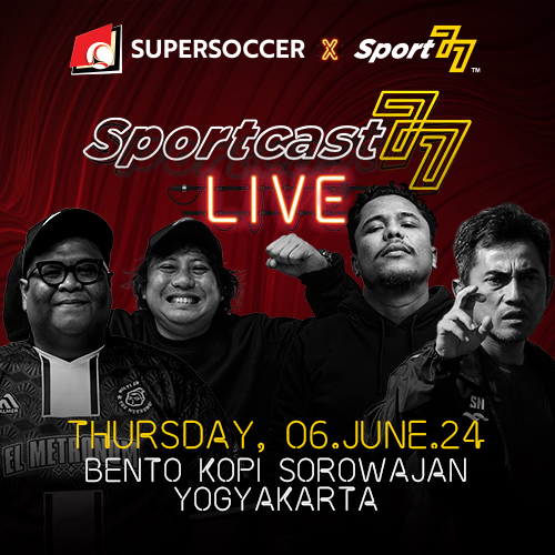 BookMyShowID's tweet image. JOGJAAA, MARI MERAPAT!  

Kita seru-seruan di Sportcast77 Live X Supersoccer. Setelah podcast, kita lanjut match screening pertandingan Indonesia vs Irak.  

🎟 Klik link di bio untuk pemesanan tiket, sampai berjumpa di Bento Kopi, Sorowajan.  

#BookMyShowID #SUPERSOCCER