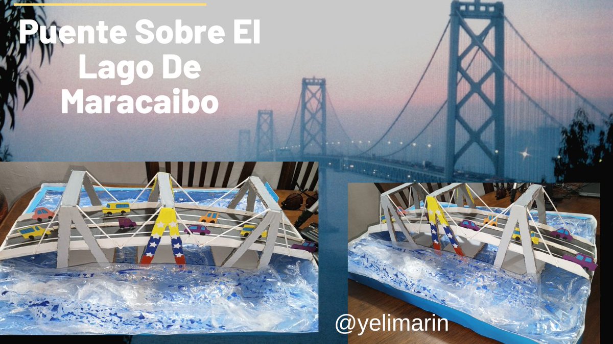 Hola a todos, aquí les comparto un tutorial que realicé sobre el puente del lago de Maracaibo, en una maqueta, espero les sea de utilidad #art #diyhub #art #handmade