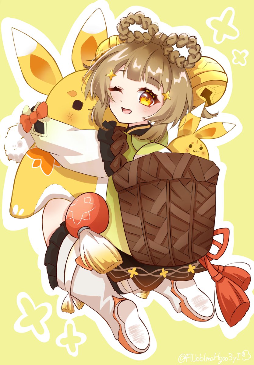 FlUoblmaHgoo3yI's tweet image. #原神
#YaoYao
#Genshinlmpact

くらげミソさんとラフ交換しました❣️🌟