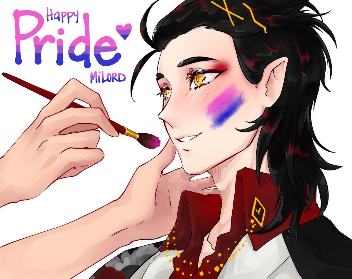 Old art but same feeling… happy pride kindred and milord uvu #akurylic