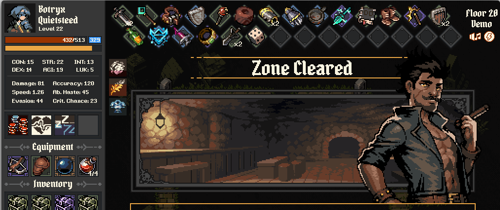 <a href="/degen_dungeons/">degen dungeons</a> this was a lot of fun, having not played a game like this before i was surprised by how interesting building around the synergies was, also getting big upgrades felt GREAT