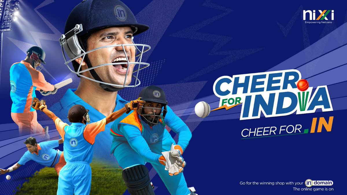 inregistry's tweet photo. Unleash your passion for cricket and cheer for India with .IN! Feel the thrill, live the passion and light up the stadium with your cheer and .IN pride.
#CheerForIndia #CheerForIN #CricketFever #NIXI #CricketPassion #UniteForVictory #FeelTheBuzz #CricketEmotion https://t.co/9tjosD3XTL