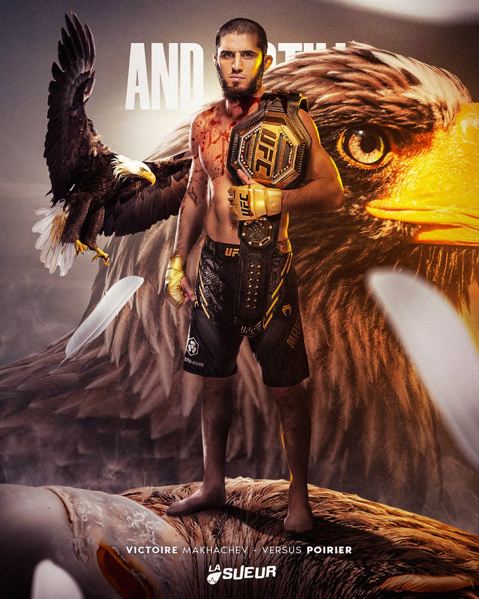 LaSueur_off's tweet photo. 𝐀𝐍𝐃 𝐒𝐓𝐈𝐋𝐋 👑  

ISLAM MAKHACHEV S'IMPOSE PAR SOUMISSION AU 5E ROUND.

#UFC302 https://t.co/rSFm9JwtbS