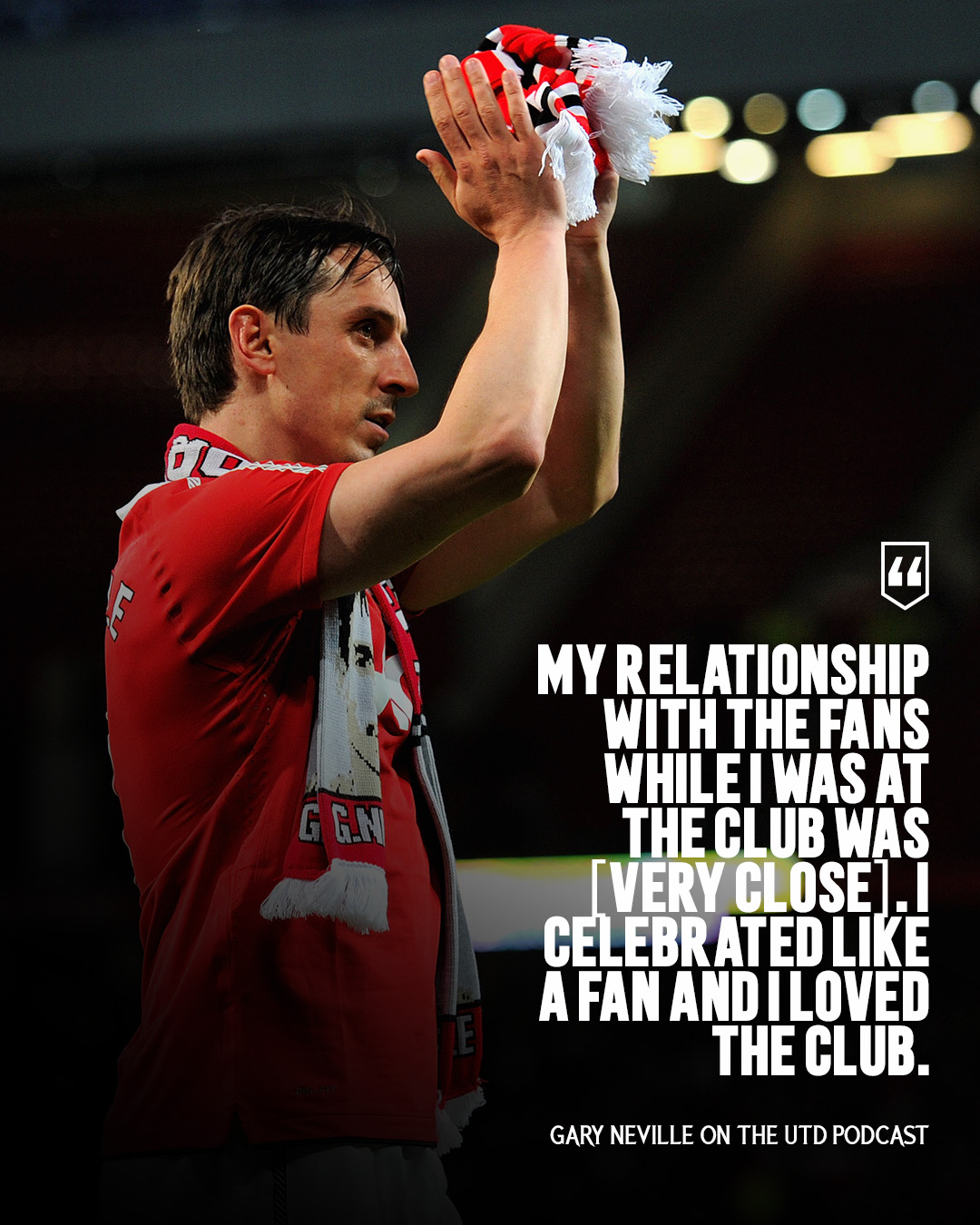 Manchester United on X: Fan ➡️ Player ➡️ Legend. @GNev2 has lived the  dream pathway of every Red ❤️ Hear more from Uniteds former captain in our  latest UTDPodcast, out on Monday