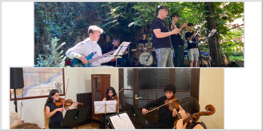 escolamusicavic's tweet photo. L'EMVIC celebra 180 anys participant en el So de les Cases a dos espais molt importants de la seva història:
Convent de St. Felip. Primer espai de l'EMVIC amb combos i la jazzaband.
Casa Serratosa. Espai des del 1984 amb grups de cambra de vent i corda.
@vic_cultura #emvic180 https://t.co/L0fXur7WMU