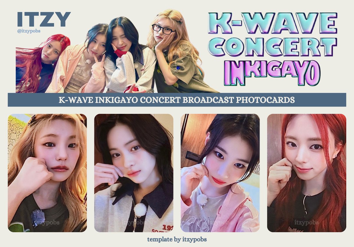 ITZY KWAVE K-WAVE 人気歌謡 SBS サノク トレカ ユナ 🎤 ITZY K-WAVE inkigayo concert 있지 인기가요 kwave 공방 포카