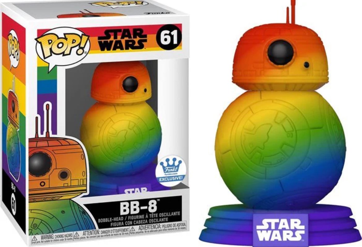 To celebrate #Pridemonth, here’s a #pride #Funko #giveaway! 

To be in with a chance, just follow, like, share and reply with a #StarWars gif to the original post. Closes 01/07/24.  MTFBWY! 
#Pride #FunkoPop #BB8 #TheAcolyte #PrideMonth24