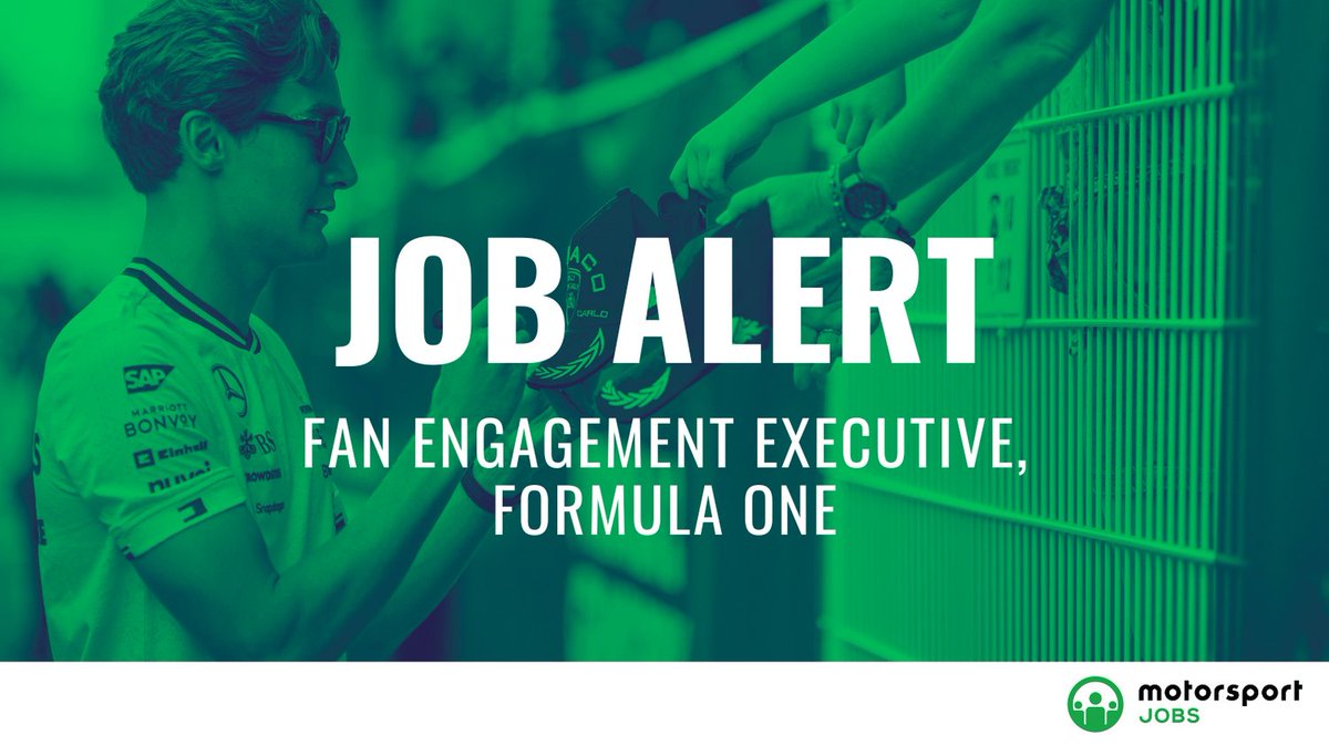 Motorsport_Jobs's tweet photo. Fan Engagement role @F1
Apply 🔗 https://t.co/O6EWwTYcKP
#motorsportjobs #motorsport #jobs #jobalert #jobsinmotorsport #HowtogetajobinF1 #workinf1 #f1jobs #jobsinf1 #F1 #Formula1 #f1careers #fom #F1Academy #F1Unlocked #engagement #fanbase #fans #fan #F1Authentics #F1Tickets https://t.co/NFQAGMZsHb