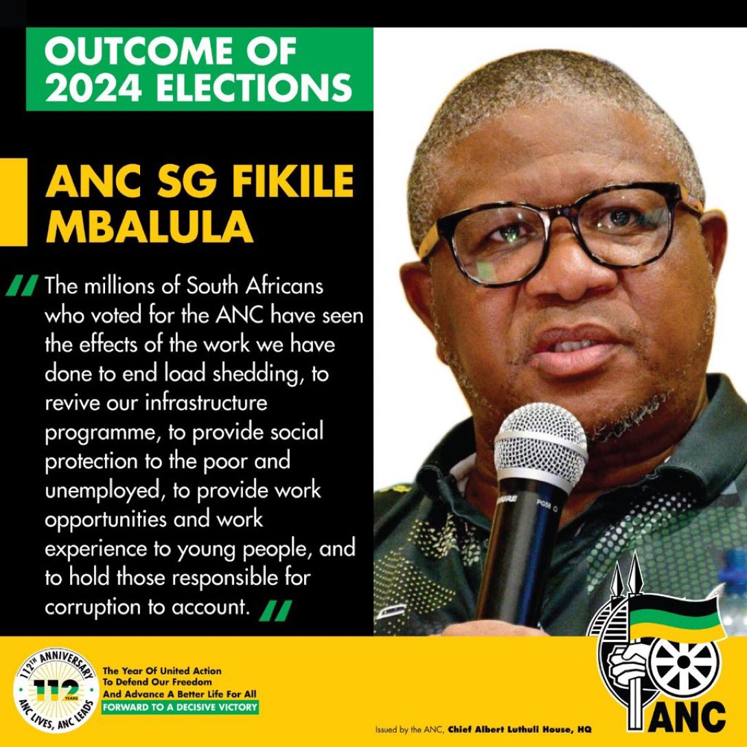 ANC SECRETARY GENERAL | Fikile Mbalula tweet media