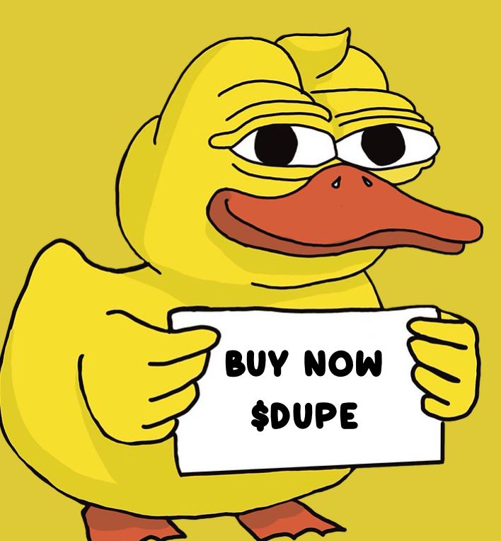 JonnyPillock's tweet photo. @willxsuper @HunterOnlyETH Go for $DUPE or go home https://t.co/4kSsrE4hrO