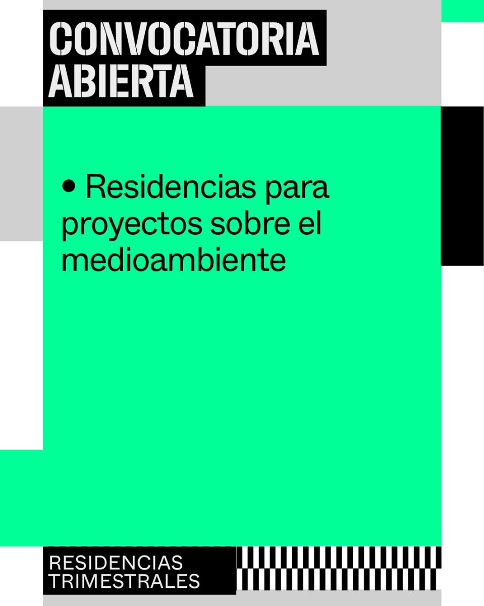 📢El #Centroresidenciasartísticas mantiene dos convocatorias activas: 1️⃣ Residencia para un proyecto de música electrónica experimental, en colaboración con @levfestival.   2️⃣ Residencias trimestrales para proyectos sobre el medioambiente. Plazo #17JUN 👉 mataderomadrid.org/convocatorias