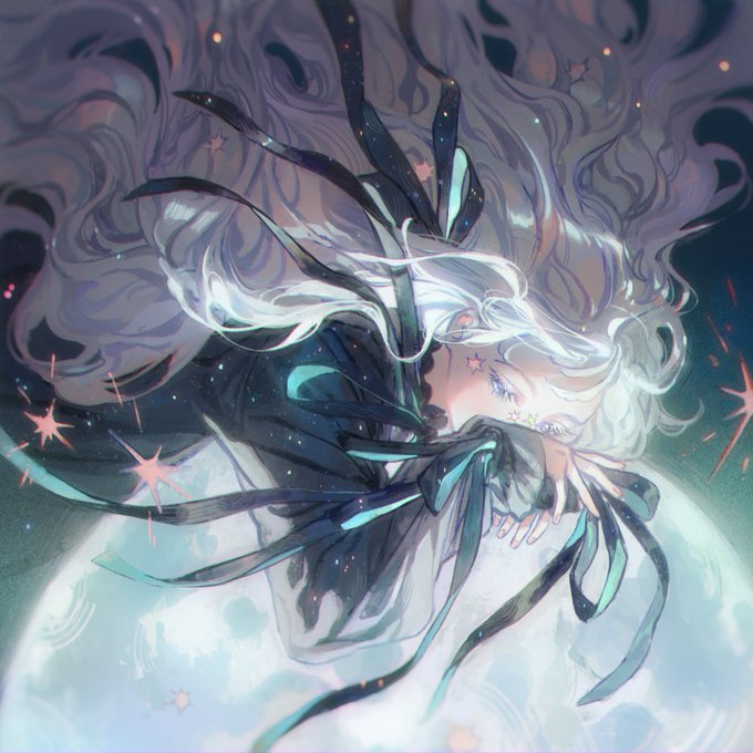「star (sky) white hair」 illustration images(Latest)