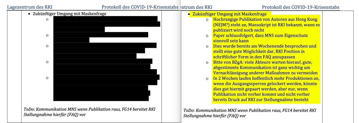 I doumenti segreti di RKI (l'ISS tedesco) rivelano che il 26 marzo 2020 ha suggerito una raccomandazione sulle mascherine sulla base di uno studio su 52 criceti. CRICETI. 🤡 welt.de/vermischtes/vi…
