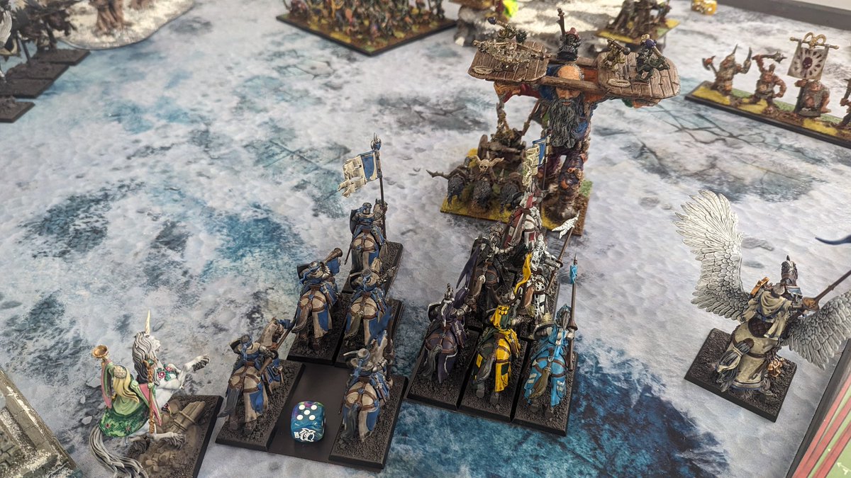 Some amazing match ups for Round 4 of our Old World event 

High Elves racing at an empire gunline
Too match is Tomb Kings Vs Warriors
Some Bret's face off against some very old O&amp;G
An awesome chaos dragon battles some Dwarven lords