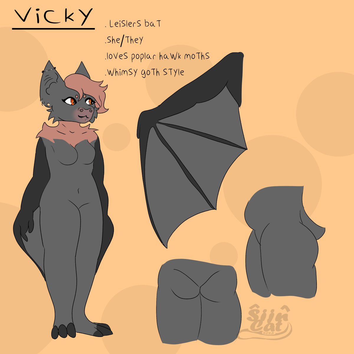 SijnCat's tweet photo. new updated ref sheet for vicky my leislers bat oc.
>
>
>
>
#furry #fursona #refsheet #sheet #whimsicalgoth #gothbat #bat #batfurry #leislersbat #batfursona https://t.co/Q6uutJ1hJp