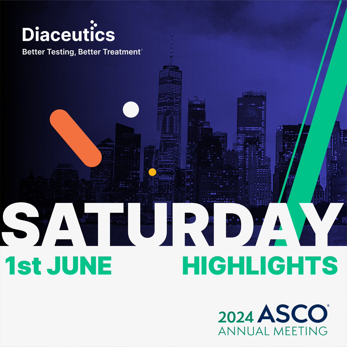 ASCO daily highlights: Saturday 1st June

Read our key highlights from day 2 at ASCO. Stay tuned to our LinkedIn page where we will be sharing our precision medicine expert daily highlights throughout the conference. Read here: lnkd.in/ei4-nrdj

#ASCO2024 #ASCO24