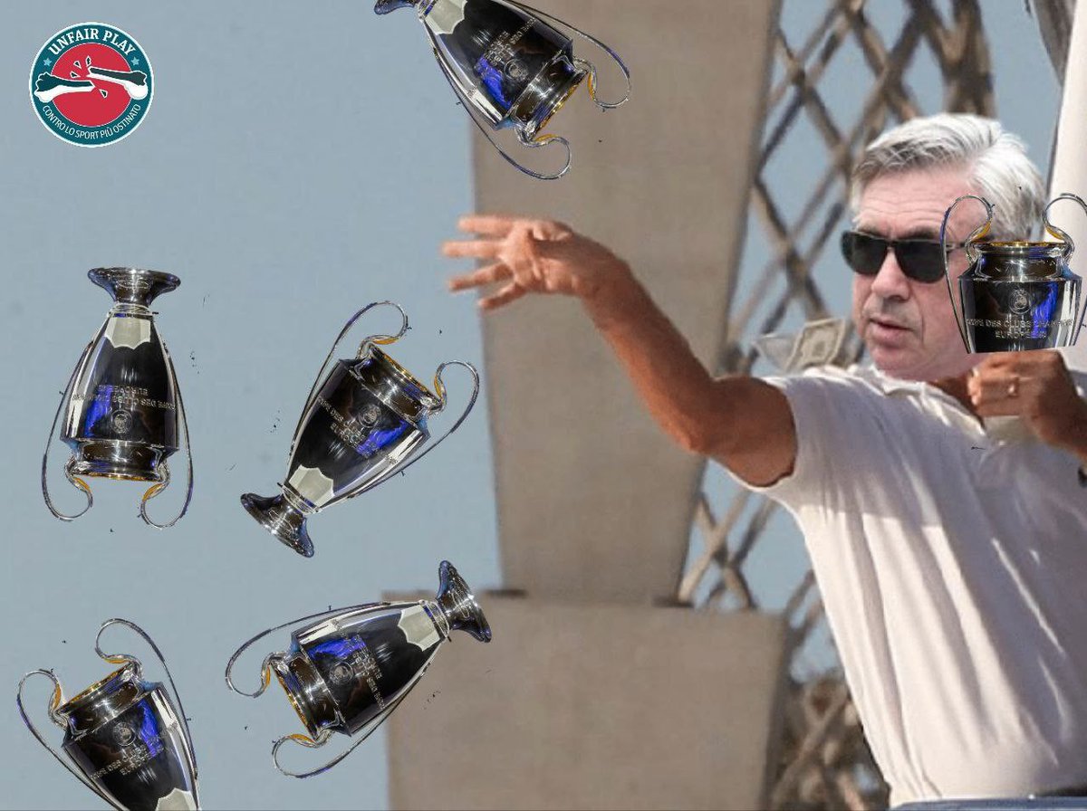 unfair_play's tweet photo. The Wolf of Champions League 

#Ancelotti #UCLfinal    #ChampionsLeague #RealMadridBorusia #REALMADRİD https://t.co/1An0tYG6nT