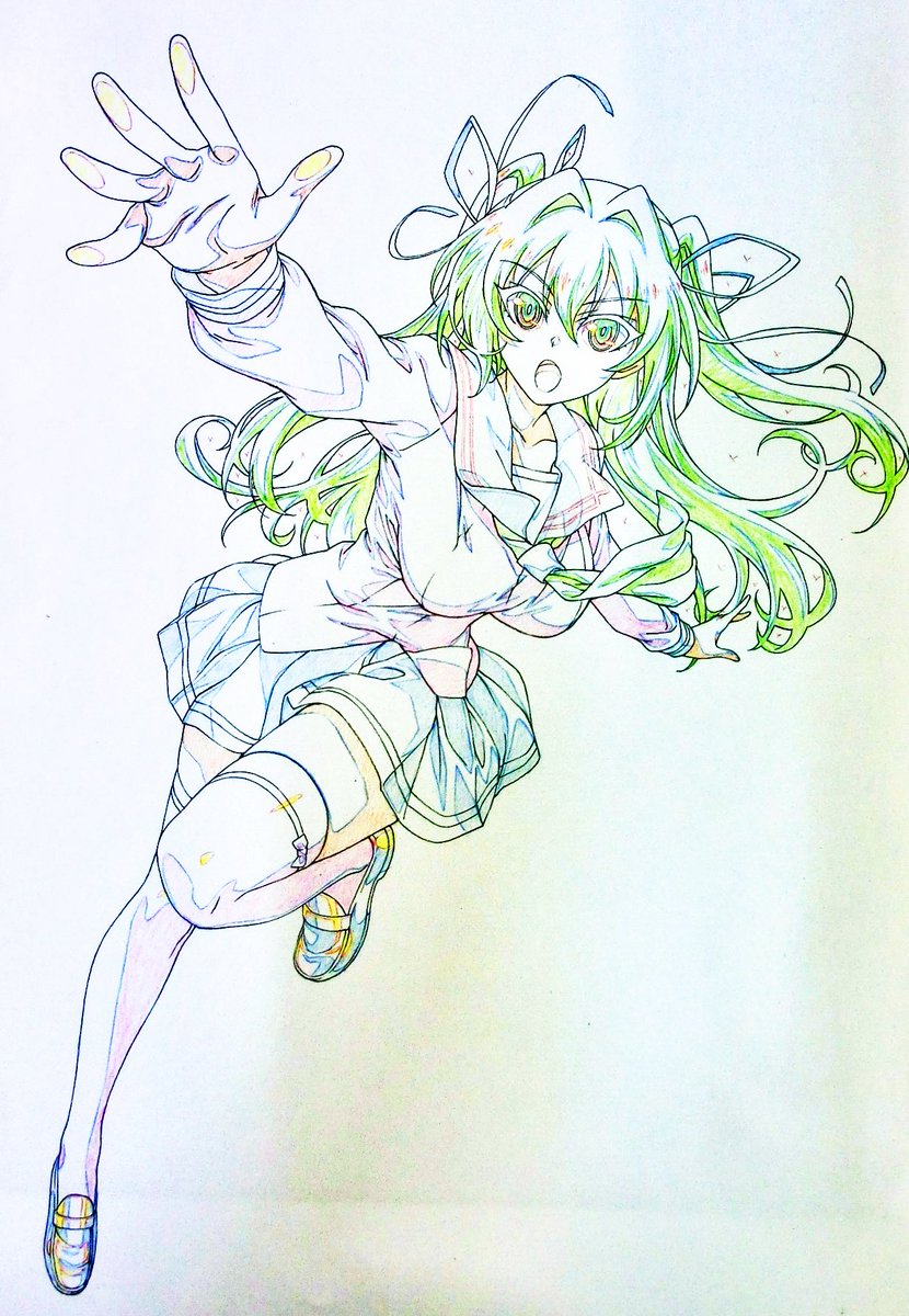 魔法エフェクトは別レイヤーの澪過去絵〜🪬 