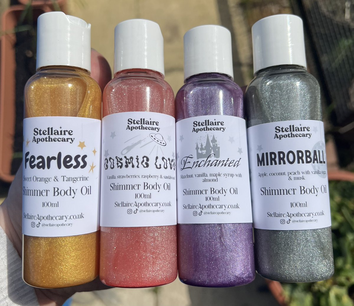 Calling  all UK #swifties 

I’ve created a subtle shimmer body oils to add the SHIMMER to your Eras Tour outfits this summer

They’re also scented so you’ll smell absolutely GORGEOUS 🫶🏻

stellaireapothecary.co.uk/collections/bo…

#theerastour #erastouroutfits #ukswifties #TSTheErasTour