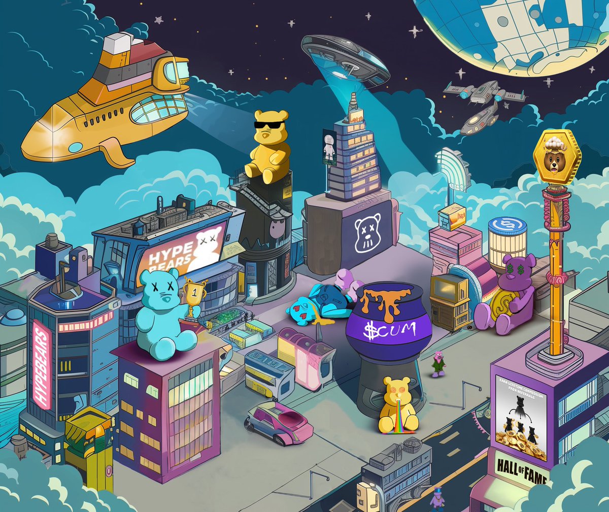 olf_the's tweet photo. @Ashcryptoreal Have a look at @hypebearsclub ecosystem🍯 and related token $CUM. 
Roadmap V2 is out since 24h and MKT Cap almost doubled since. Base Mainnet https://t.co/phUjopx9Va