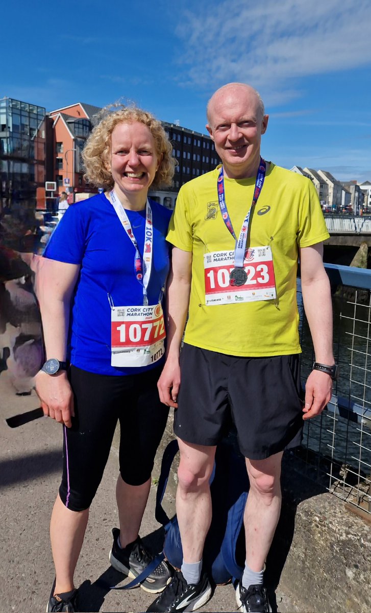 Great to join the #Cork hubbie in the sun 🌞 for a fantastic <a href="/TheCorkMarathon/">Analog Devices Cork City Marathon</a>! Good to know the ol' legs still have it!! 

Brought back very happy memories of #running in <a href="/Go2Warsaw/">Go2Warsaw</a> with .....