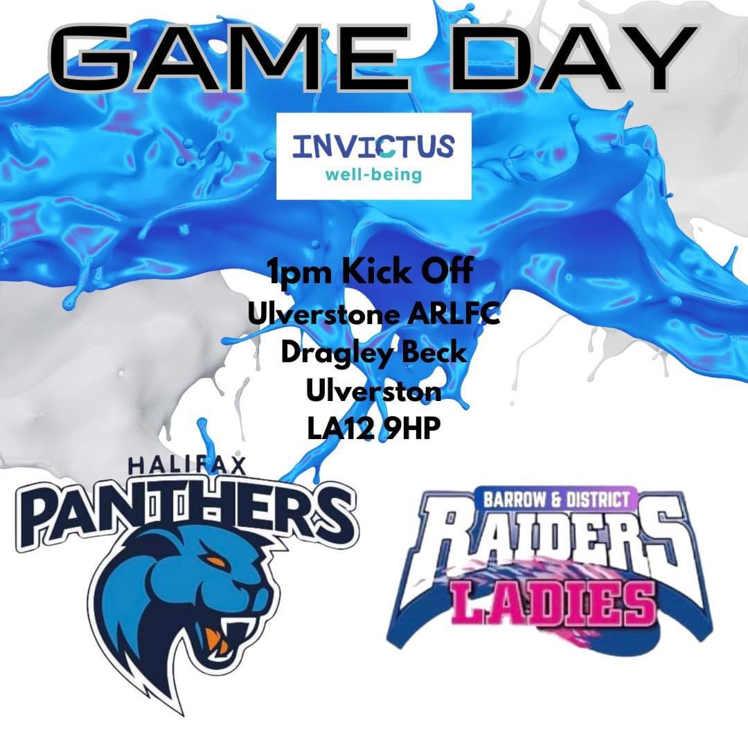 It’s Game day 

Our Ladies travel to Barrow &amp; distract ladies this morning 

Good luck and bring the points home 🙌🏻

Match day sponsors 🤝 Invictus Wellbeing

🔵⚪️🐾