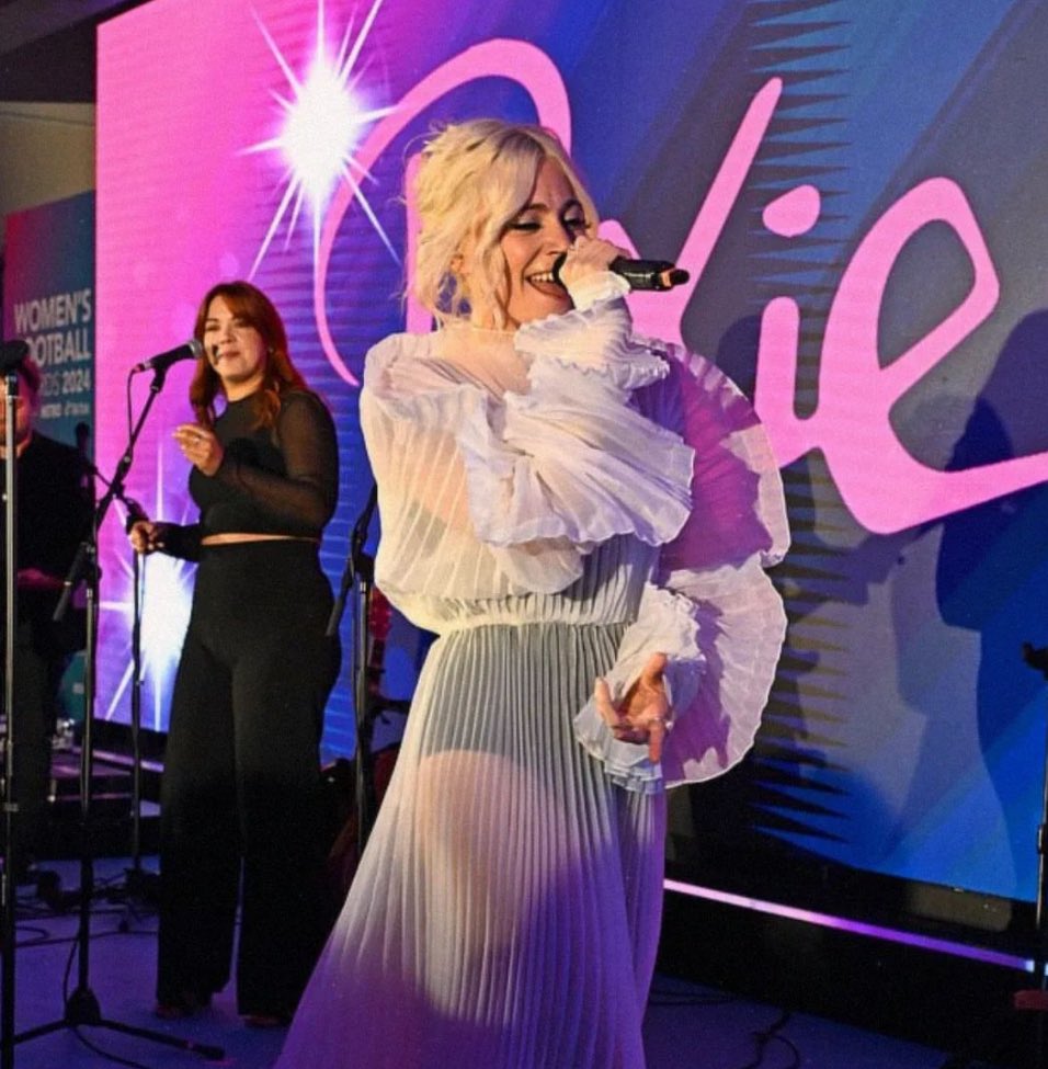 UKPixieLott's tweet photo. ‼️ Tor Hills, one of Pixie’s backing singers from her performance at the Women’s Football Awards posted a photo performing with Pixie on Instagram, with this in the caption:

“Some absolute bangers on her new upcoming album!!” 

#PL4 #PIXIELOTTISCOMING https://t.co/Aoj7JJdude