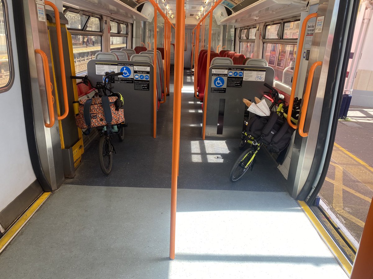 Just conquered another ultimate journey! 🚲+🚆+🚲 = eco-friendly, efficient, and totally exhilarating! We’ve even got baguettes in tow 🥖🥖🥖 Who needs a car when you've got the best of all worlds? 😉 #MultiModalTransport #BikeTrainBike