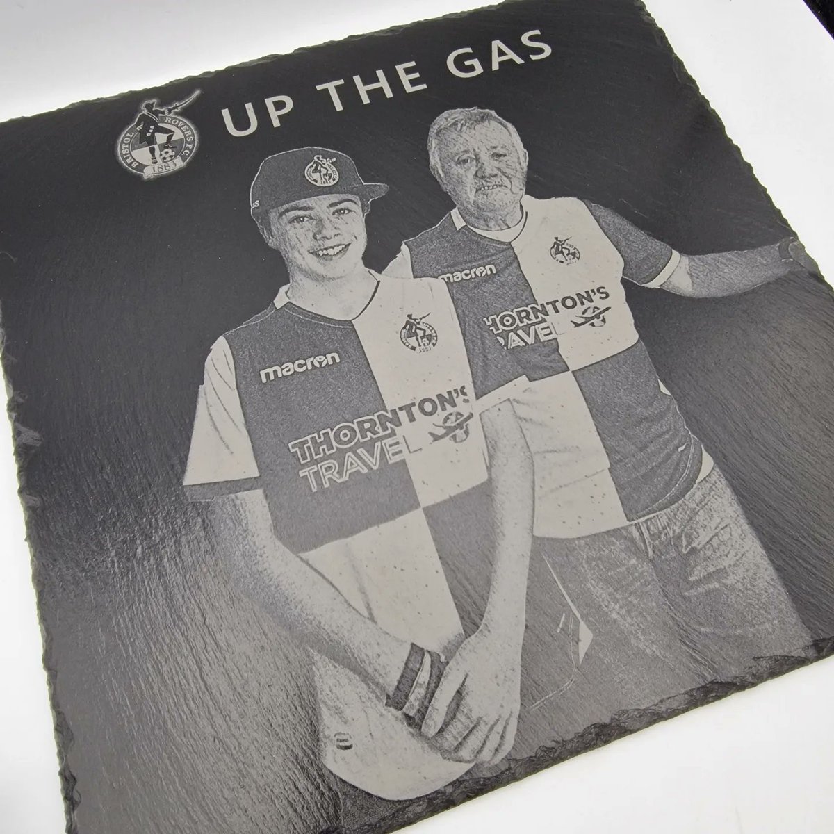CUSTOM SLATE ENGRAVED PLACEMATS &amp; COASTERS

We cropped the background and added their favourite football teams logo &amp; motto.

Imortilised forever into slate.

Get in touch if you would like something similar 😃

#engraving #customengraving #customgift #customgifts #football
