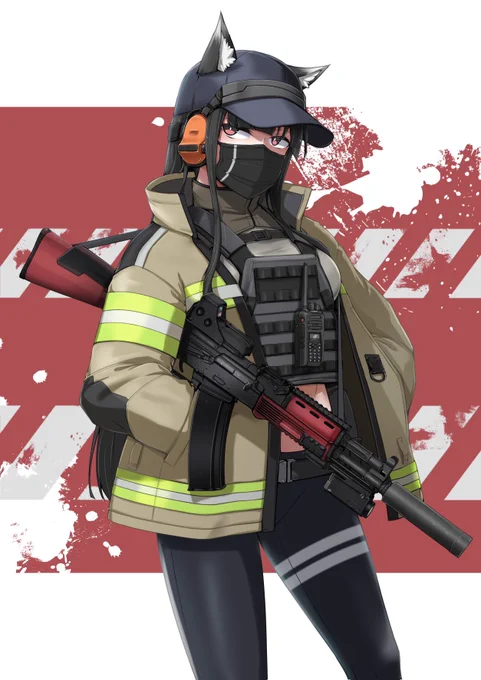 #武装少女を無言で貼ると同士がフォローする 