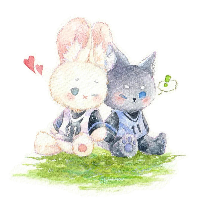 もっふもふー!!🖤💚🐇🐕

#モフフサ
#ブルーロック 