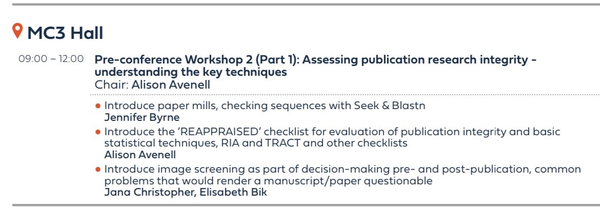 SusannaASansone's tweet photo. On a very hot day in Athens 🥵 the pre-meeting #WCRI2024 workshops start! I follow the one on #researchintegrity in #publications - techniques and how to investigate it ➡️ https://t.co/oBczBxVItL #researchpractices #journal #publishers https://t.co/VUnsAnBNaj