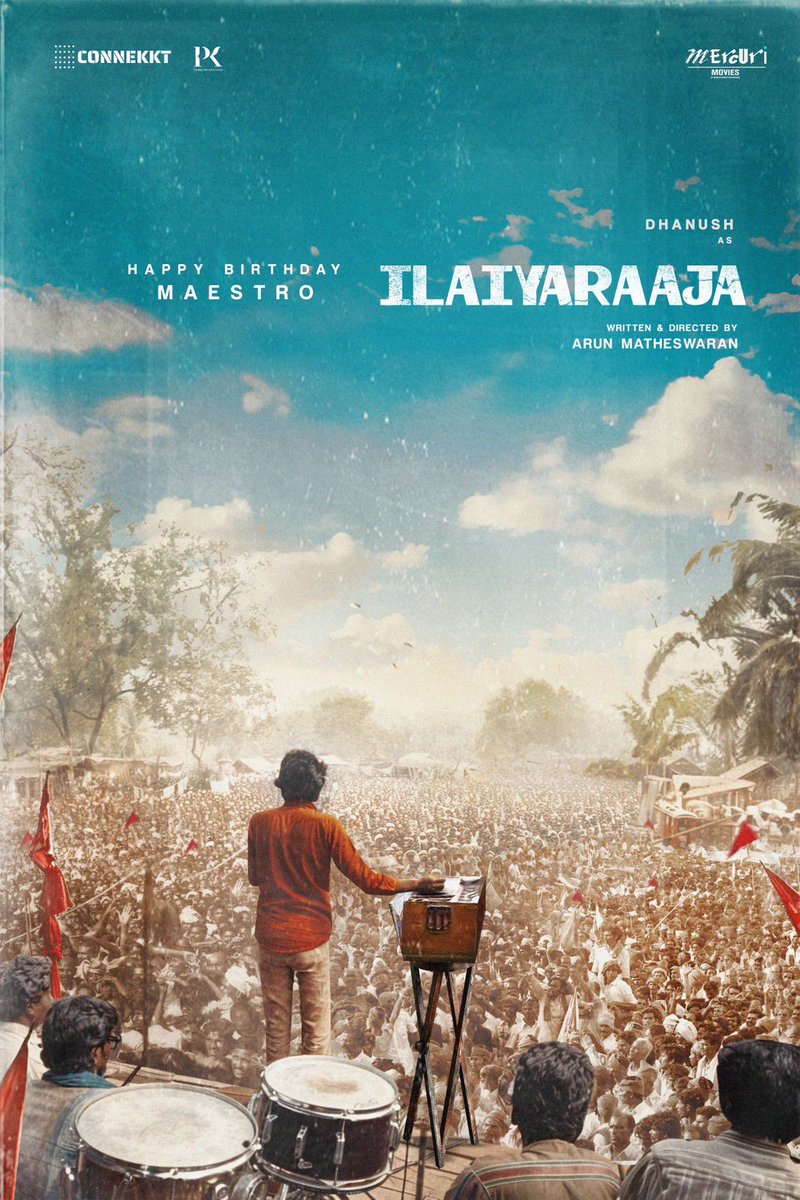 PulagamOfficial's tweet photo. Happy Birthday to the one and only music maestro Isaignani #Ilaiyaraaja ✨
@ilaiyaraaja @dhanushkraja #ArunMatheswaran @Connekktmedia #PKPrime @MercuriMovies #SriramBakthisaran #VarunMathur #CKPadmaKumar @ilam_parithy @imsaurabhmishra #IlaiyaraajaBiopic https://t.co/7G91Uw3rEh